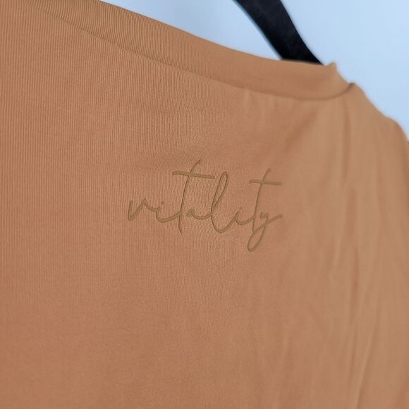 Vitality Balance Athletica The Allora Bodysuit Tan Orange Medium - Picture 4 of 7